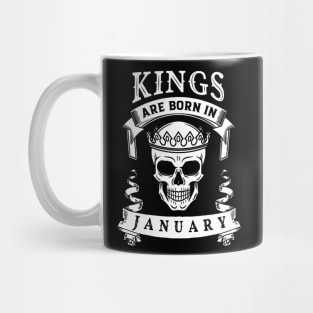 Kings Are Born In January Mug